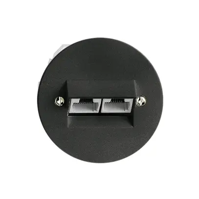 Einsatz zu UP-Anschlussdose 2×RJ45/u 8P getr.sz ITplus P 58mm 