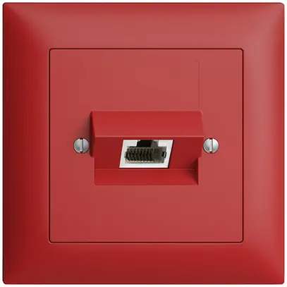 Prise ENC 1×RJ45/s 4P ITplus EDIZIOdue berry 