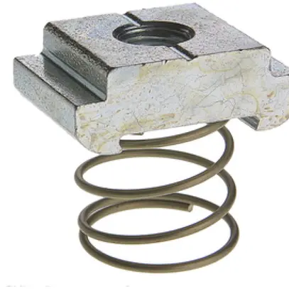 Plot d'ancrage Woertz, acier zingué, M6, avec ressort 