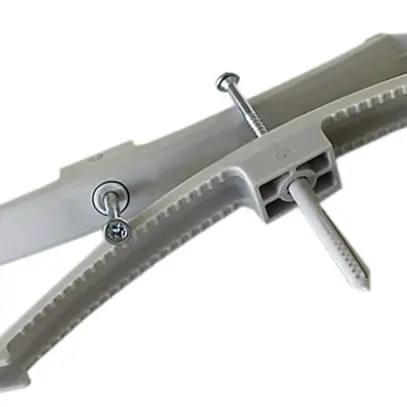 Staffa porta-cavi KKB16 con chiodo grigio 