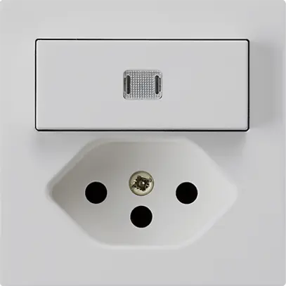 Combinazione luminosa INC A-R/1P+T13 grigio chiaro kallysto 