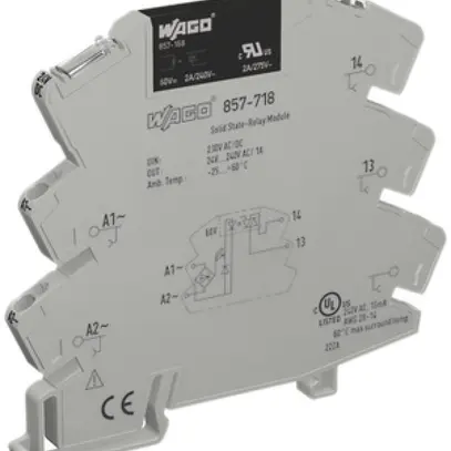 Stecksockel JUMPFLEX WAGO mit Solid-State-Relais 230VUC 