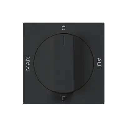 Kit frontal pour interrupteur rotatif S2 60×60 kallysto 0-Hand-0-Aut. noir 