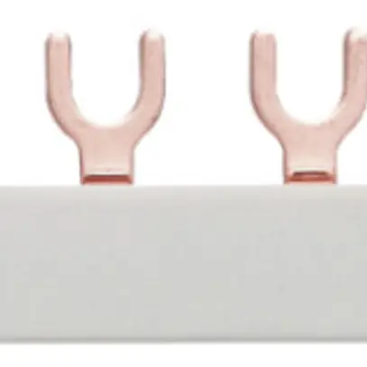 Pettine di raccordo Hager 1L forca 10mm² 63A 210×12mm bianco 