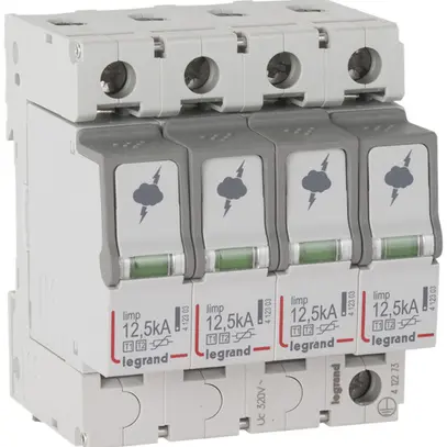 Limitatore di sovrat.Legrand T1+T2 4L Iimp.12.5kA, Imax.60kA 