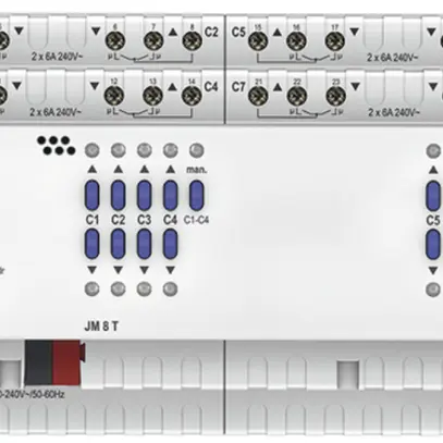 Actionneur de jalousie AMD Theben JM 8 T KNX,8-fois,100…240V 