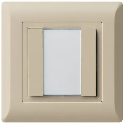 Pulsante universale INC 2×kallysto.line con LED beige 