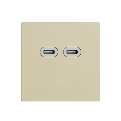 Presa USB 18W 2×tipo C Feller EDIZIOdue F 230V 3600mA vanille 