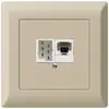 Scatola INC kallysto.line 1×RJ45u+1×TT83 beige 