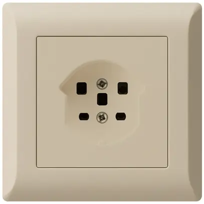 Prise ENC kallysto.line T25 beige bornes à vis 