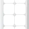 Cadre de recouvrement ENC kallysto.line 4×2 blanc 152×272mm 
