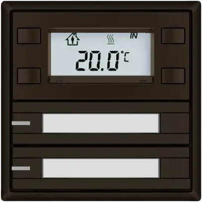 Pulsante RTH EDIZIO.liv SNAPFIX® c.RGB-LED targ.2×tasti com.2T ma 