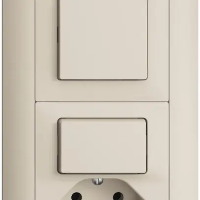 Combinazione INC EDIZIOdue 3/1P +3/T13 crema 