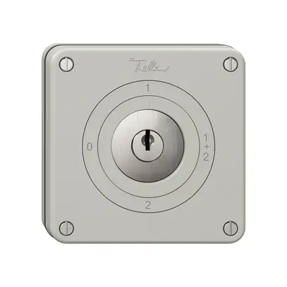 Interrupteur rotatif NUPU NEVO, 1/1 L, avec serrure&2 clés, KS, 0-1-1+2-2, grc 