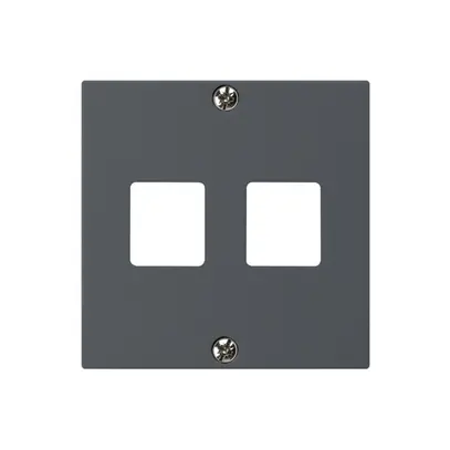 Placca frontale HMS kallysto per 2 moduli antracite 