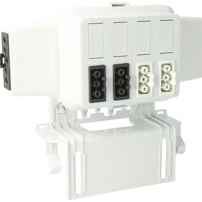 Boîtier AGRO, in: 5P no, out: chacun 2×3P no L1/ bl L2, Wieland 