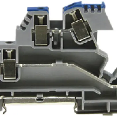 Borne de terre joignable Woertz 0.5…4mm² raccordement à vis 2×3 DIN 35mm gris 