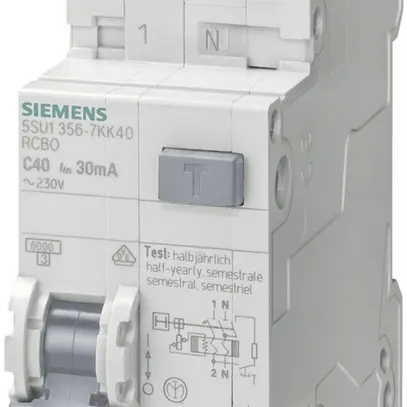 Disgiuntore differenziale Siemens SENTRON 1LN C-13A 6kA, 30mA tipoA 