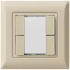 Poussoir multifonction ENC kallysto.line KNX RF 4× beige 