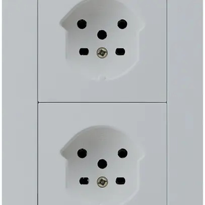 Combi INC 2×1 HA kallysto.trend 2×tipo 15 con morsetti a innesto grigio chiaro 