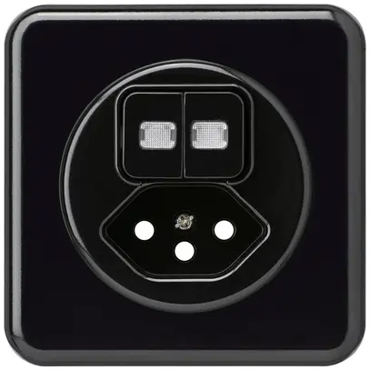 Kit frontal ENC basico 86×86mm noir 2 lentilles pour combinaison grd.I S1/T13 