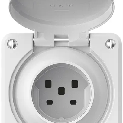 Presa INC robusto 1×tipo 25 IP55 bianco 