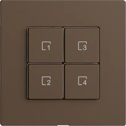 Poussoir scène 4 scènes/4T WLAN Edue Wiser coffee 