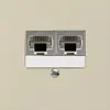 Boîte ENC kallysto 2×RJ45s séparé CUC beige 