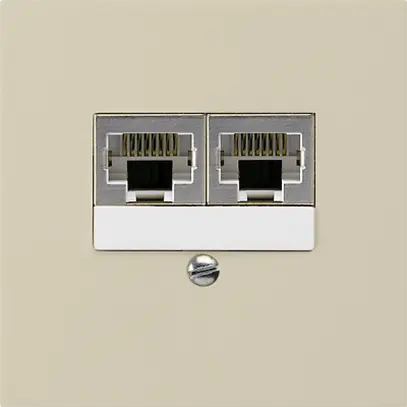 Boîte ENC kallysto 2×RJ45s séparé CUC beige 