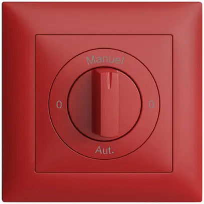 Kit front. 0-Auto-0-Main EDIZIOdue berry 88×88mm pour interr.rot 