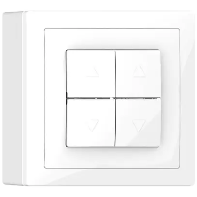 Interrupteur pour stores AP SIDUS blanc brillant 2 canaux 