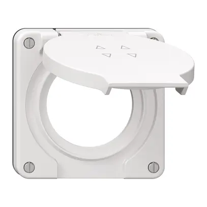 Coperchio c.coperchio ribalt.NEVO Ø53mm p.interruttore tappa.4t bi (guarn.ne) 