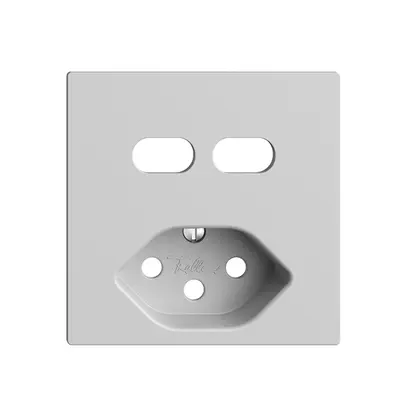 Montageset Feller EDIZIOdue für Steckdose USB 2×Typ C + Typ 13 hellgrau 