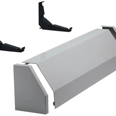 Canal de rangement Hager univers 2-part 550mm gris 