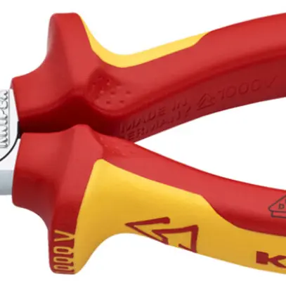 Pince universelle à becs demi-rond KNIPEX VDE Ø2-3mm 8…16mm² 