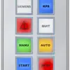 Pannello di comando Siemens SIMATIC HMI KP8 PN, 8× tasto corsa breve con LED 