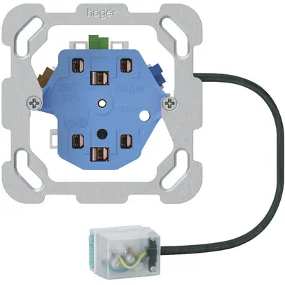 Prise INC 2×type 13/23 Hager, L1, Ecobus power 