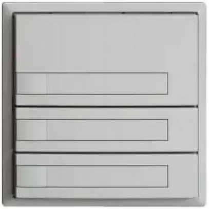 Pulsante KNX RGB EDUE, 250mW, s.LED, c.inserto carta, 3×pulsante, 1×tasto, grc 