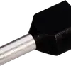 Embout de câble jumelé isolé 2×1.5mm²/8mm noir 