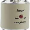 Fusible HPC Hager SEV G6S 500VAC 630A gG/gL avertisseur central inoxydable 