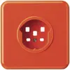 UP-Frontset HA basico für Steckdose Typ 25 mit Steckklemmen orange 