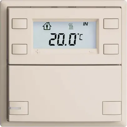 Poussoir RTH ENC KNX 1× EDIZIOdue F crema, avec LED RGB 