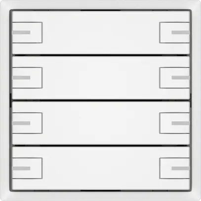 Poussoir universel EDIZIO.liv UNI SNAPFIX® a.LED RGB 4× comm.2T bc 