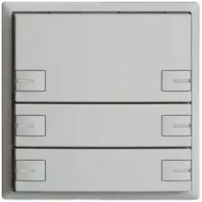 Poussoir KNX RGB EDUE, 250mW, a.LED RGB, 6×poussoir, comm.1×touche, grc 