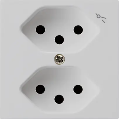 Prise ENC kallysto 2×T13/1 gris clair 