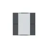 Kit frontale Hager kallysto 4×KNX systemlink/easylink antracite 