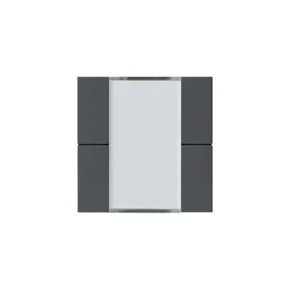 Kit frontal Hager kallysto 4×KNX systemlink/easylink anthracite 