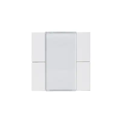 Faccia pulsante Hager basico KNX quadruplo bianco 45×45mm 