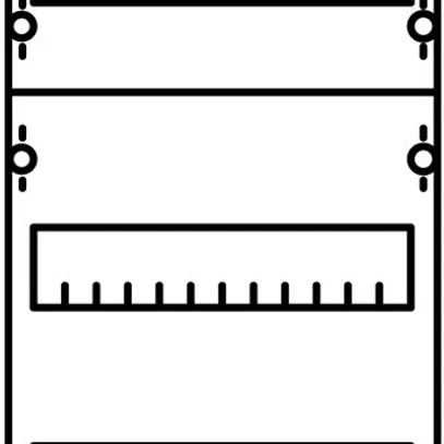 Modulo per armadio vuoto ABB 5 file 
