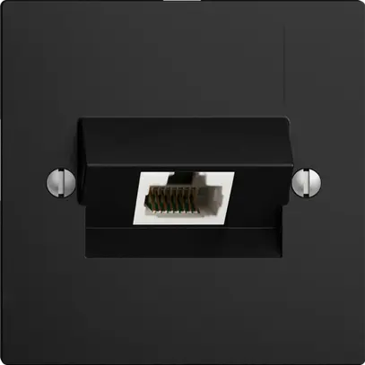 Insert pour prise de raccordement ENC 1×RJ45/u 4P ITplus EDIZIOdue noir 